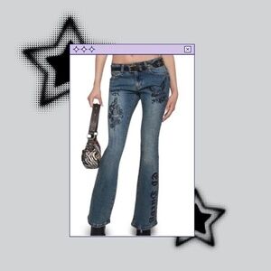 NWT Ed Hardy Low Rise Denim Jeans